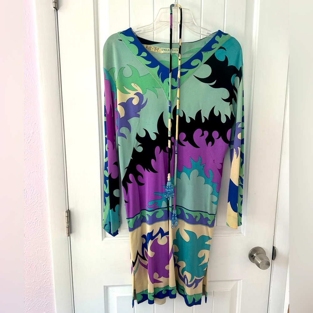 Emilio Pucci Handmade Vintage 100% Silk Dress
